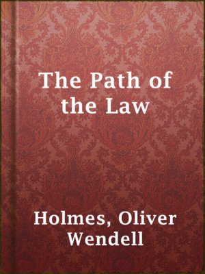 cover image of The Path of the Law